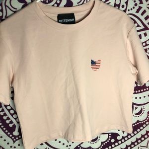 American flag Kittenish crop top